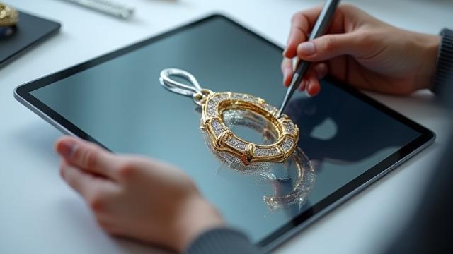 3Dジュエリーデザインとプリント